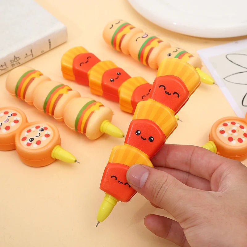 24 peças caneta squishy fast - food - Creative Brinquedos