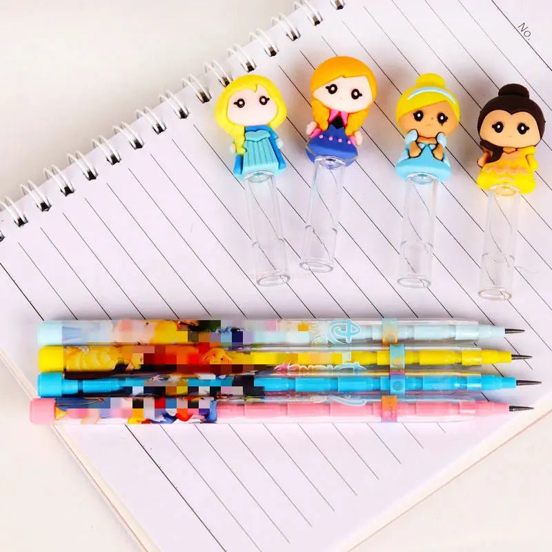 56 peças lapiseira troca ponta princesas - Creative Brinquedos