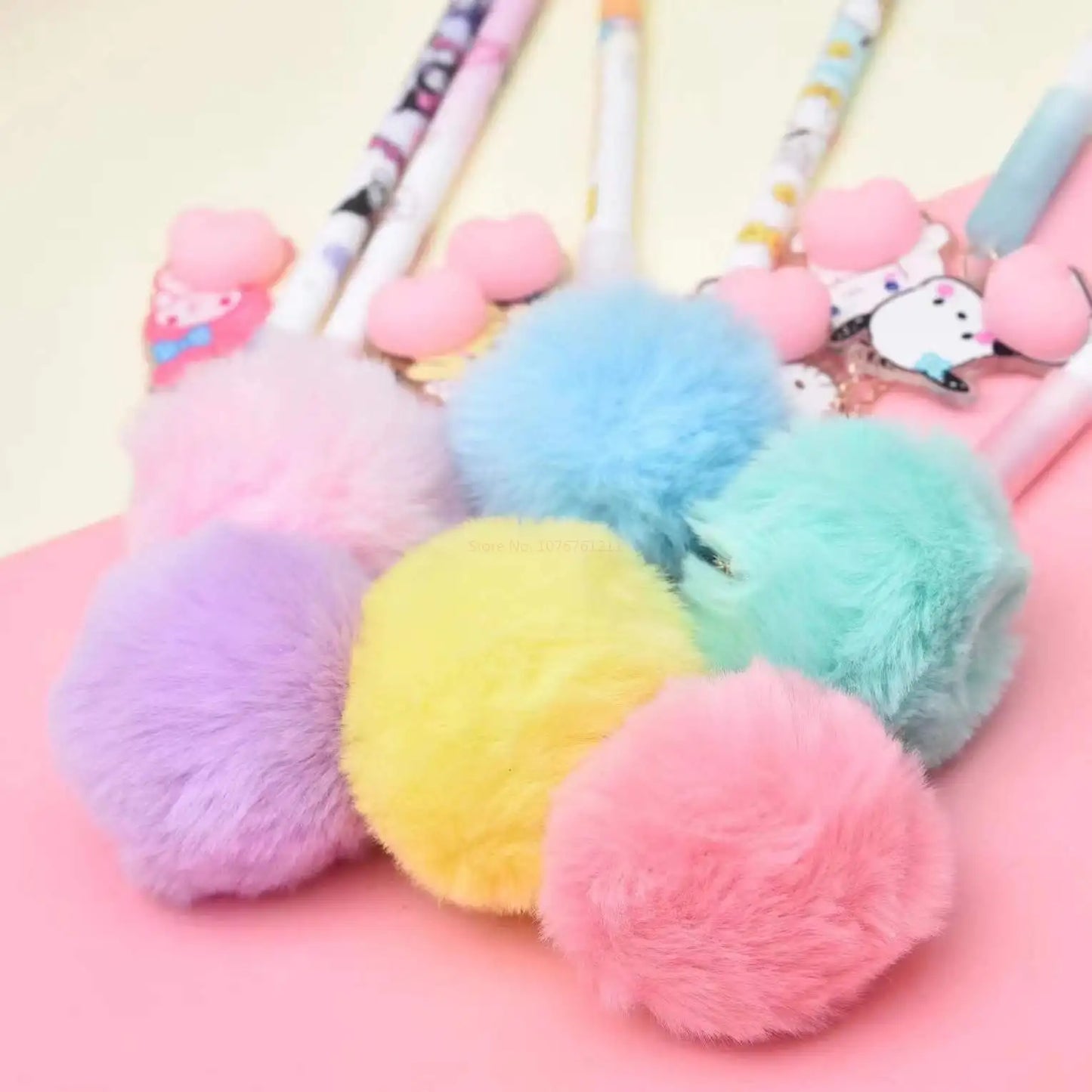 24 peças caneta pompom bumbum Sanrio - Creative Brinquedos