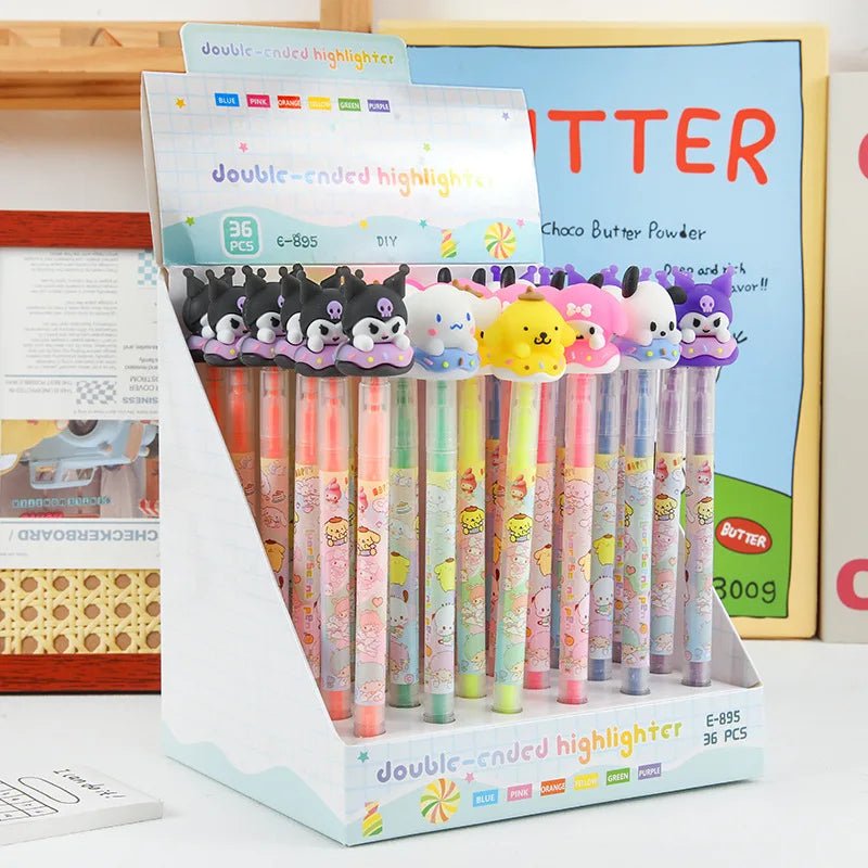36 peças marca - texto ponta dupla Sanrio - Creative Brinquedos