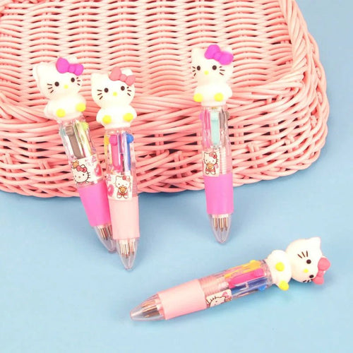 12/36 peças caneta 4 cores Hello Kitty Sanrio - Creative Brinquedos