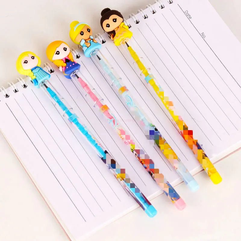 56 peças lapiseira troca ponta princesas - Creative Brinquedos